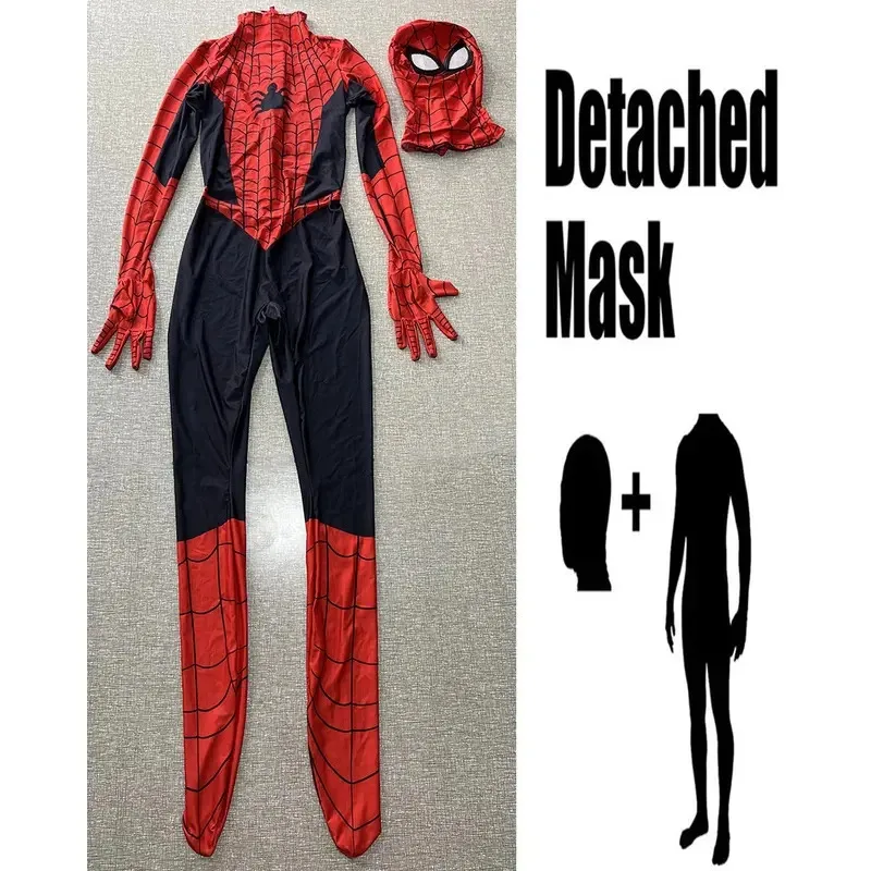 Costume cosplay ragno di Halloween tuta Zentai uomo bambino tuta Spiderman tute da festa