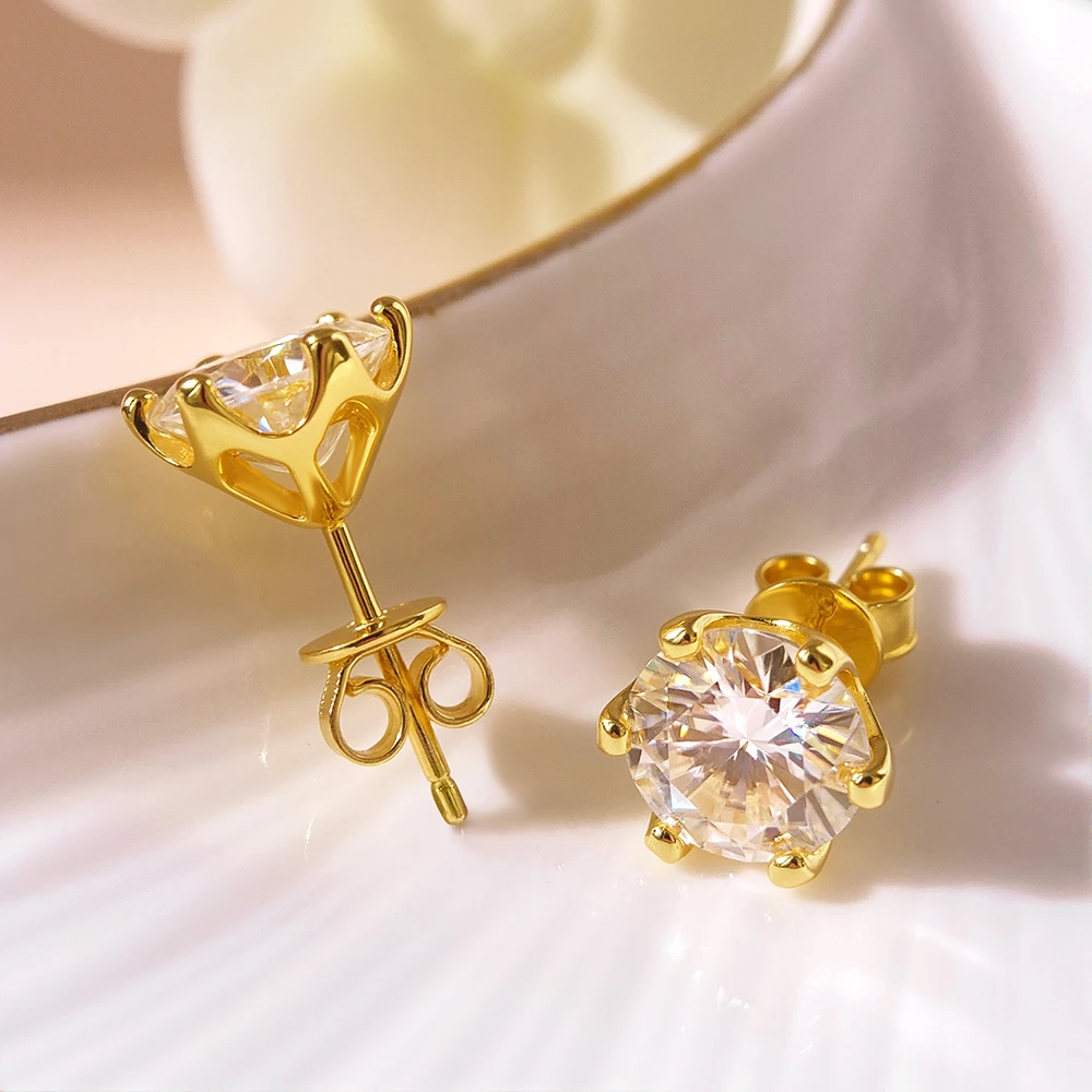 Thumbnail 2 - #40 Latest Moissanite Stud Earrings Offers
