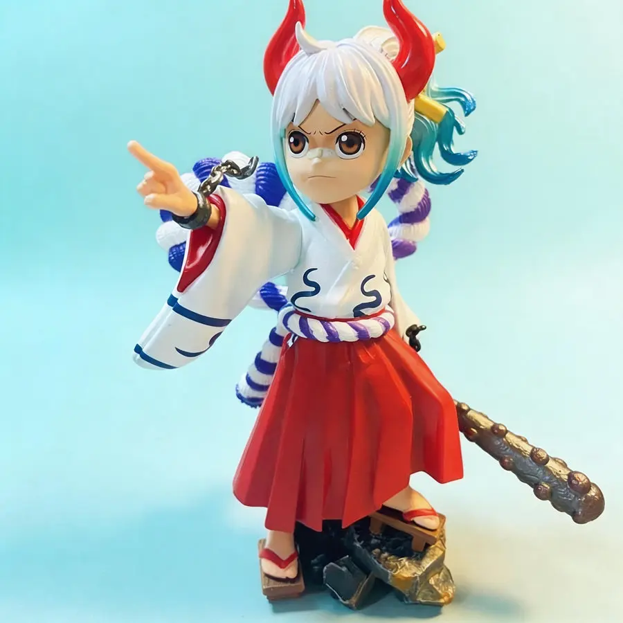 

Anime One Piece Yamato (Childhood) Q Version Decoration Figure 17cm Collectible Model for Fans Collection Anim