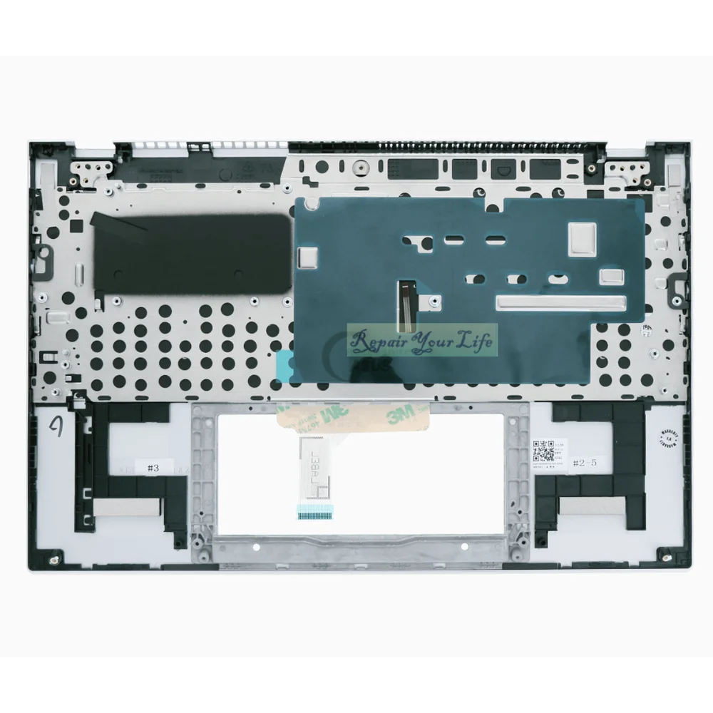 Imagem -05 - Palmrest Teclado Completo para Asus Zenbook Ux325 Um325 U3700 U3700e Ux325ua Case Superior Inglês Retroiluminado 90nb0sl1-r31us0 us hb