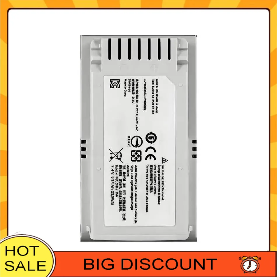 

Для Samsung JET70 VS15T7032P4 Vca-SBT90E Белый аккумулятор для пылесоса для домашних животных большой емкости, высокая эффективность