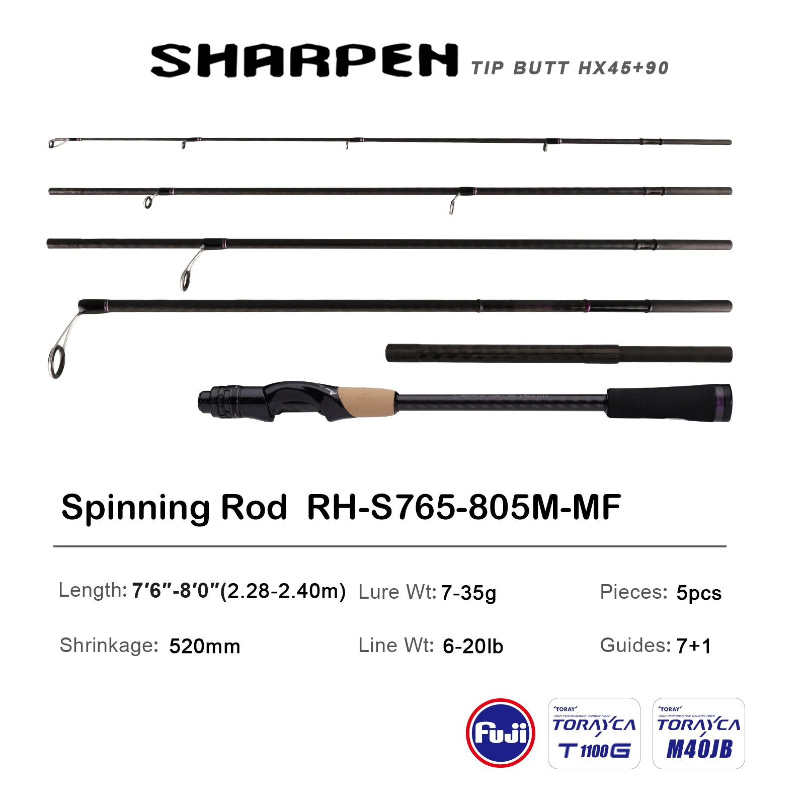PURELURE SHARPEN トラベルソフトルアー ロングスピニングと