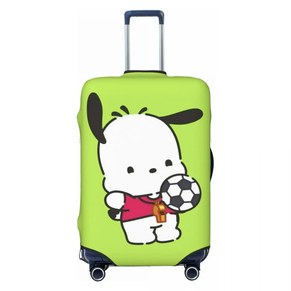 

Изготовленный на заказ чехол для багажа с героями мультфильмов Pochacco, пылезащитный чехол для чемодана, подходит для 18-32 дюймов