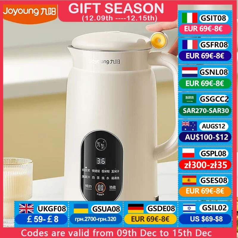 Joyoung Mini Soymilk Maker Blender DJ10X-D525 Small Multifunction Food Mixer Soy Milk Rice Paste Juice For Home Kitchen