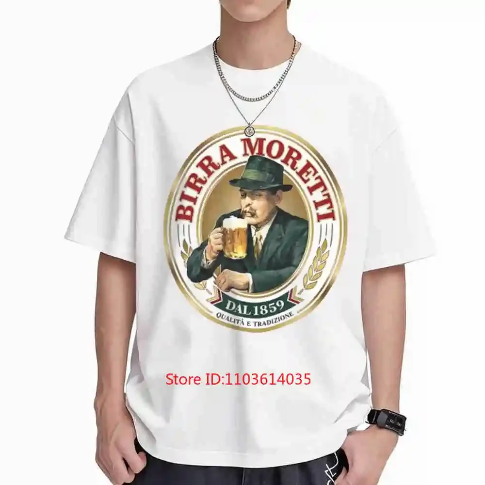 Birra Moretti Logo Short Sleeve Tee 100% Cotton T-Shirt