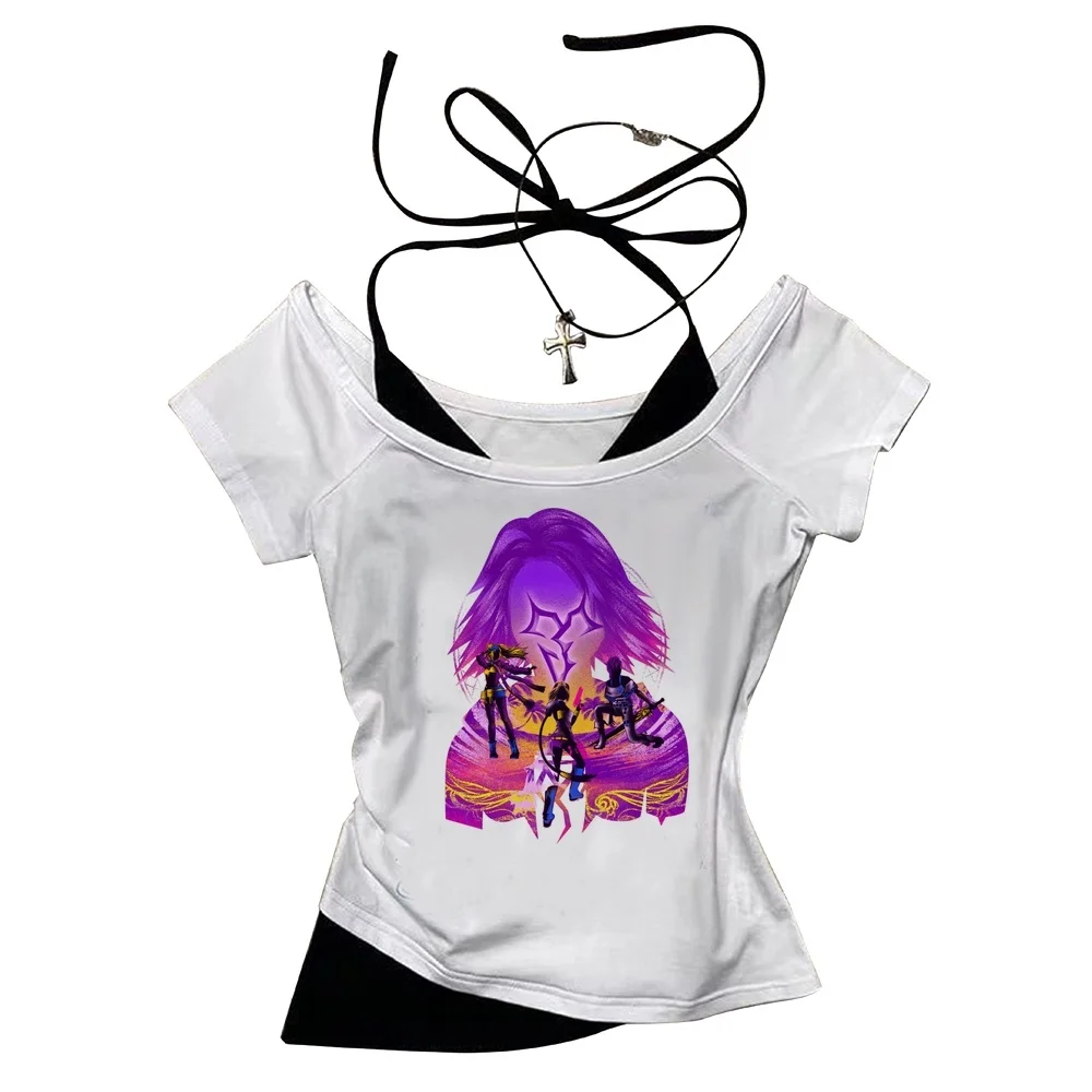 Hunter x Hunter cropped top women scene  summer harajuku vintage meme t-shirt meme gyaru baddie grunge anime