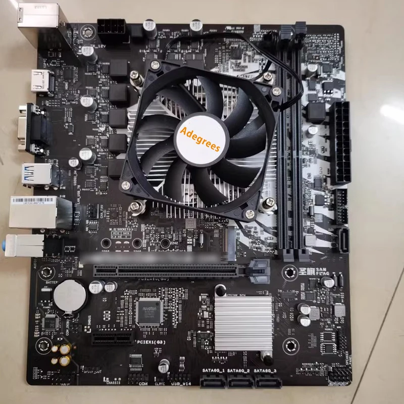80MM 미니 CPU 공랭 쿨러 타워 슬림 CPU 팬 PC 라디에이터 (인텔 LGA 1155 1156 1150 1151 1366 1700 1200 호환) 저소음 쿨링 팬 썸네일 2
