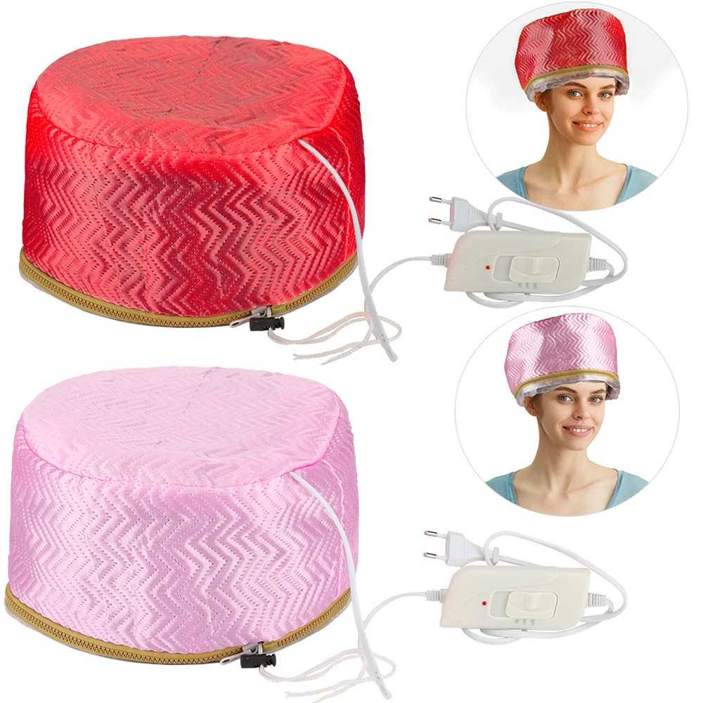 Electric Hair Cap Hat Salon Spa Steamer Hair Thermal Treatment Nourishing Hair Mask Baking Oil Cap Hair Dryer Heat Hat Hair Care