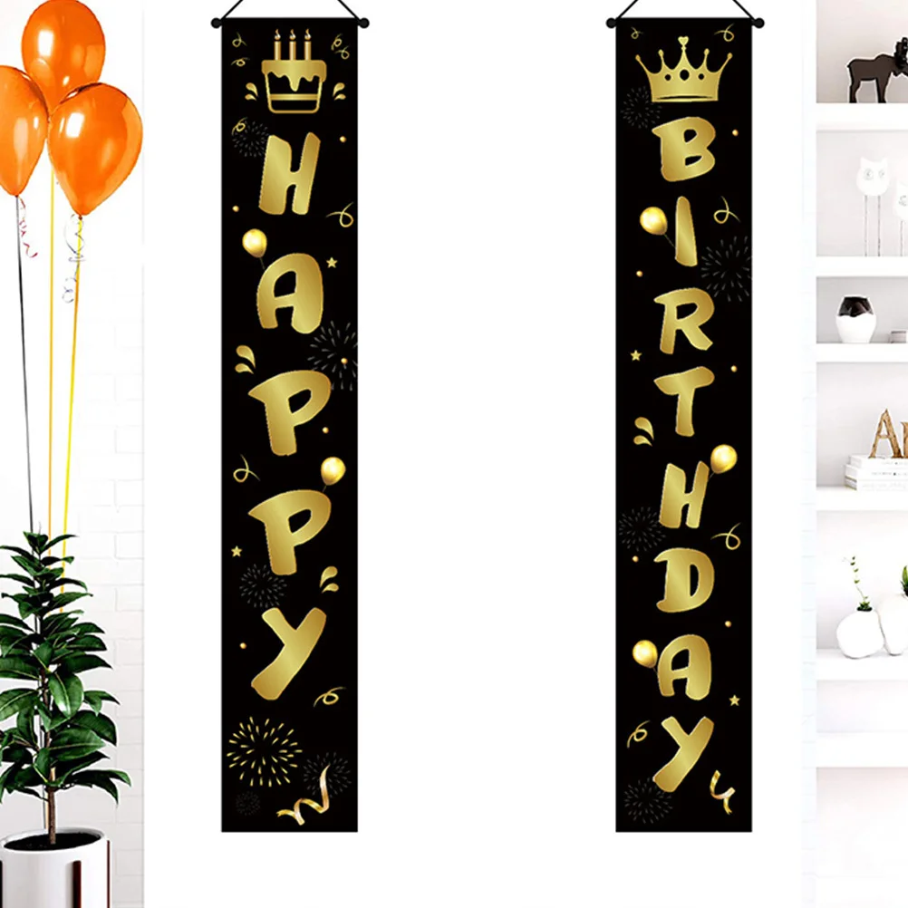 

Happy Birthday Door Banner Birthday Party Decorations Large Letter Design For Door Decor Party Supplies Bunting