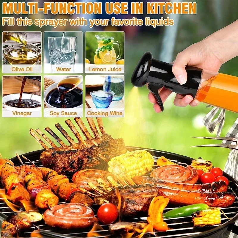 Kitchen Oil Spray Bottle, Olive Acid Sprayer, BBQ Baking, Oil Dispenser, Nebulizer Accessories, BBQ Kitchenware