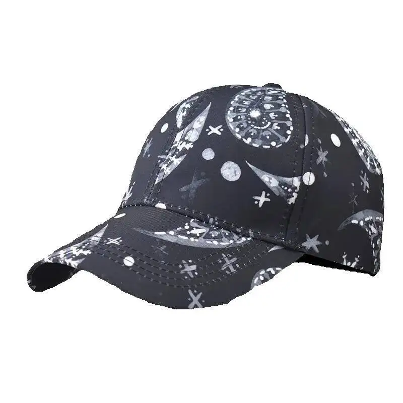 

New Cotton Printed Paisley Plaid Baseball Versatile Outdoor Duckbill Cap