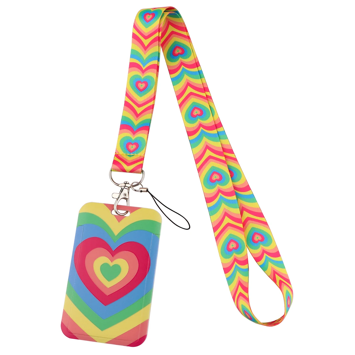 Rainbow Lucky Day Pink Lanyard Charm, Gift