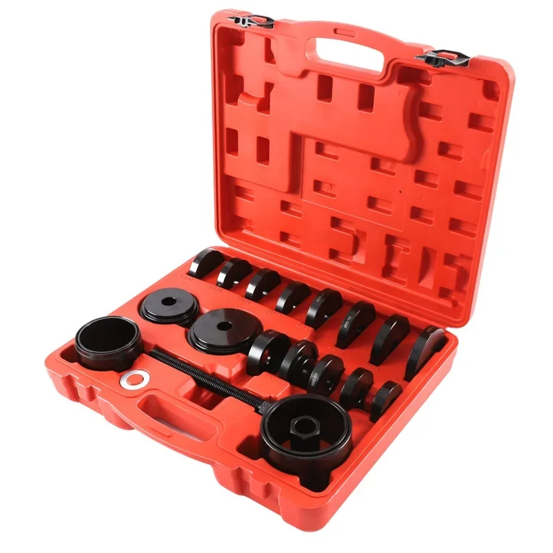 

-23 Pcs Front Wheel Drive Bearing Adapters Puller Press Replacement Installer Removal Tool Kit