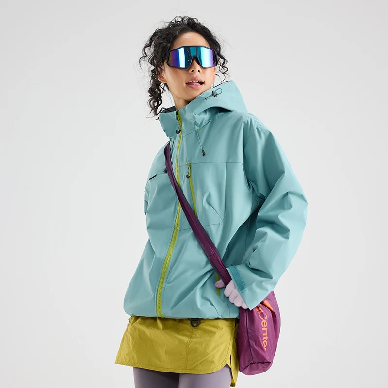 Immagine 6: Giacca da Escursionismo Unisex Impermeabile, Giacca Antivento Autunnale, Cappotti con Cappuccio per Esterni, Nuova Giacca da Donna, Giacche da Uomo per Pesca, Campeggio e Arrampicata