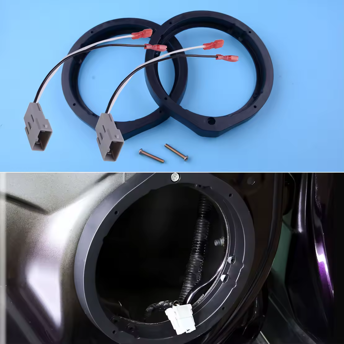 CITALL SP-7800 72-7800 2 pièces adaptateur de haut-parleur 6.5 "/6.75" 165mm et faisceau de câbles adapté pour Honda Civic Accord Crosstour CR-Z Insight