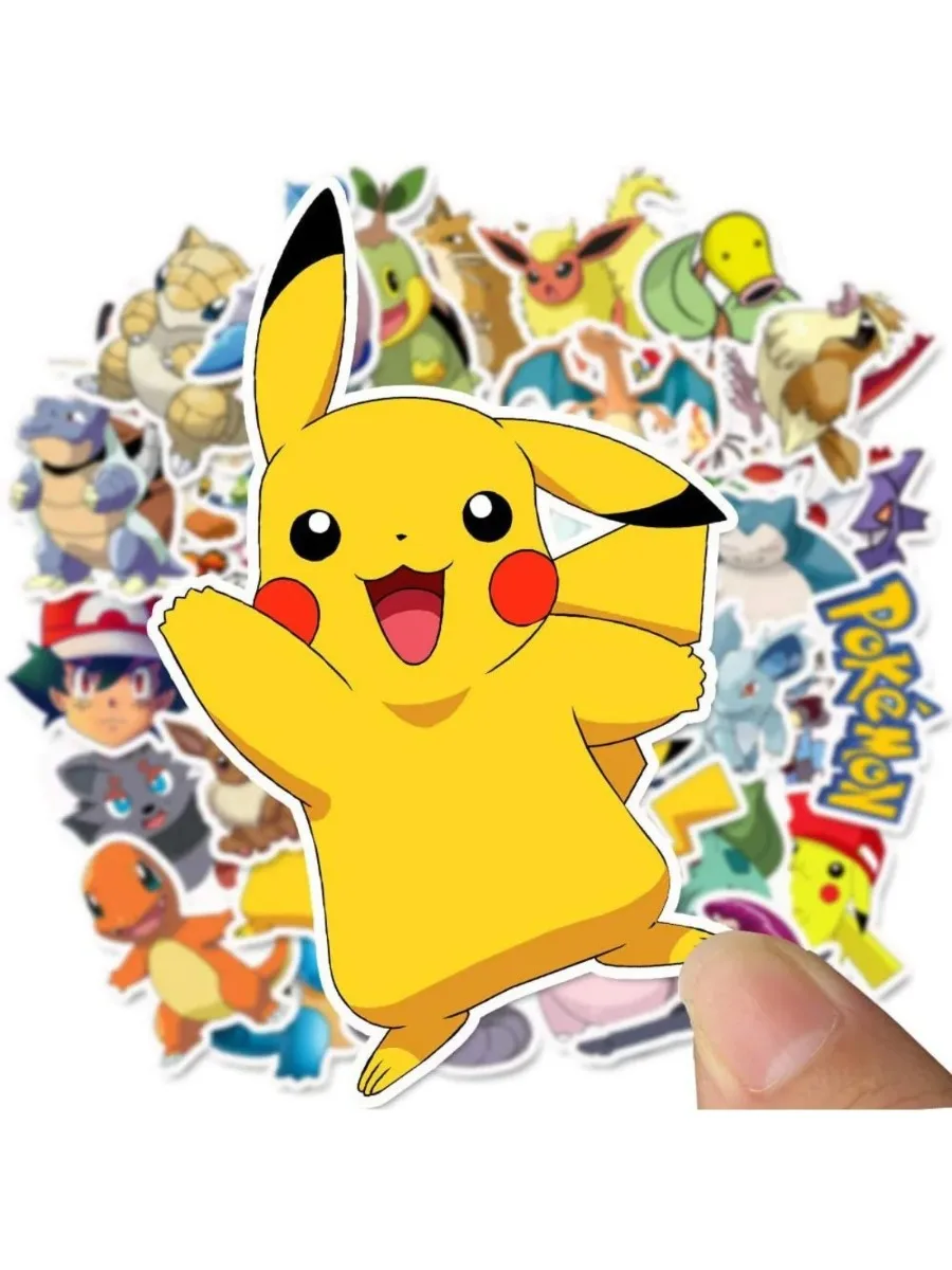 Niedliche Poke-Monster-Charakter-Aufkleber, wasserdichte Cartoon-Graffiti-Sticker für Telefon, Laptop, Gitarre, Geschenk für Anime-Fans