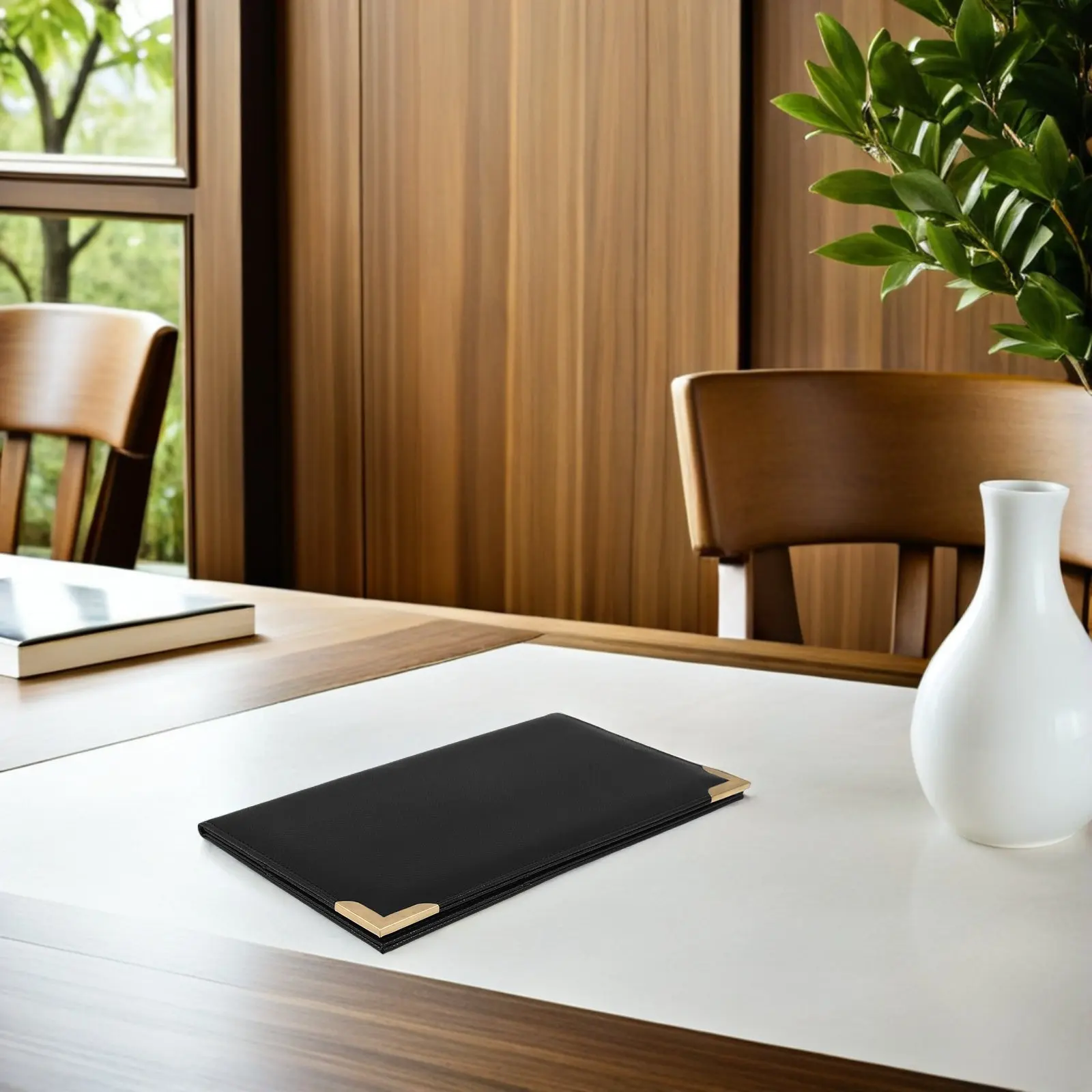 Check Book Holder 9x5 Restaurant Menu Binder Matte Drink Menu Clipboard Organizer Bill Presenter Receipt Pad Cover