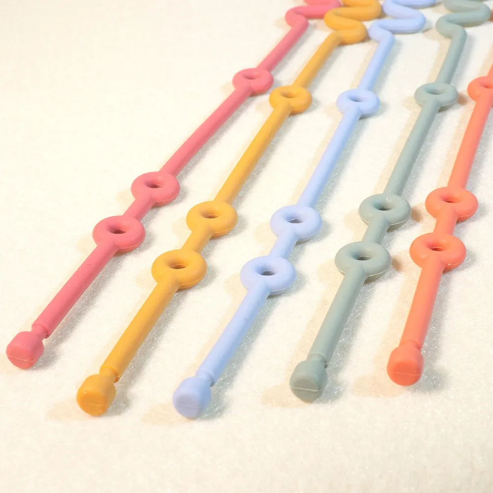 New Silicone Pacifier Chain Pacifier Anti Fall Rope Dummy Nipples Holder Clips Stroller Accessory Holder Clips