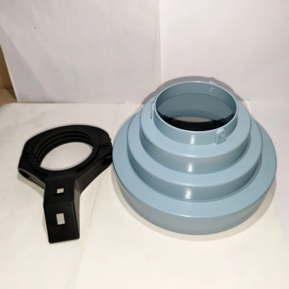 C-Band Conical Scalar Ring with 65mm Mount Bracket Kit Adapter Installed on Ku Band Satellite Dish Antenna LNB Installation Acce