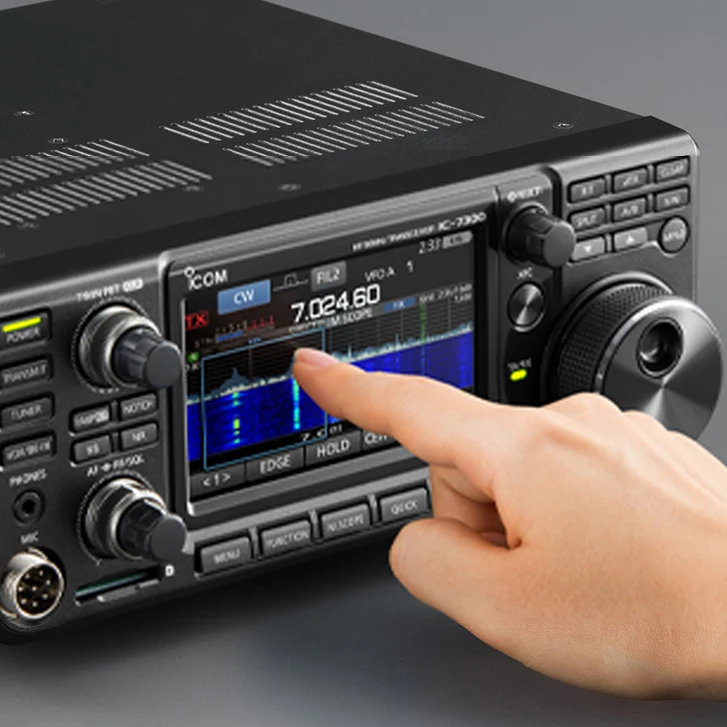 

New ICOM IC-7300 HF 50MHz Transceiver CW/SSB/AM Mobile Radio 100W Long Range Amateur Walkie Talkie Ham Base Station