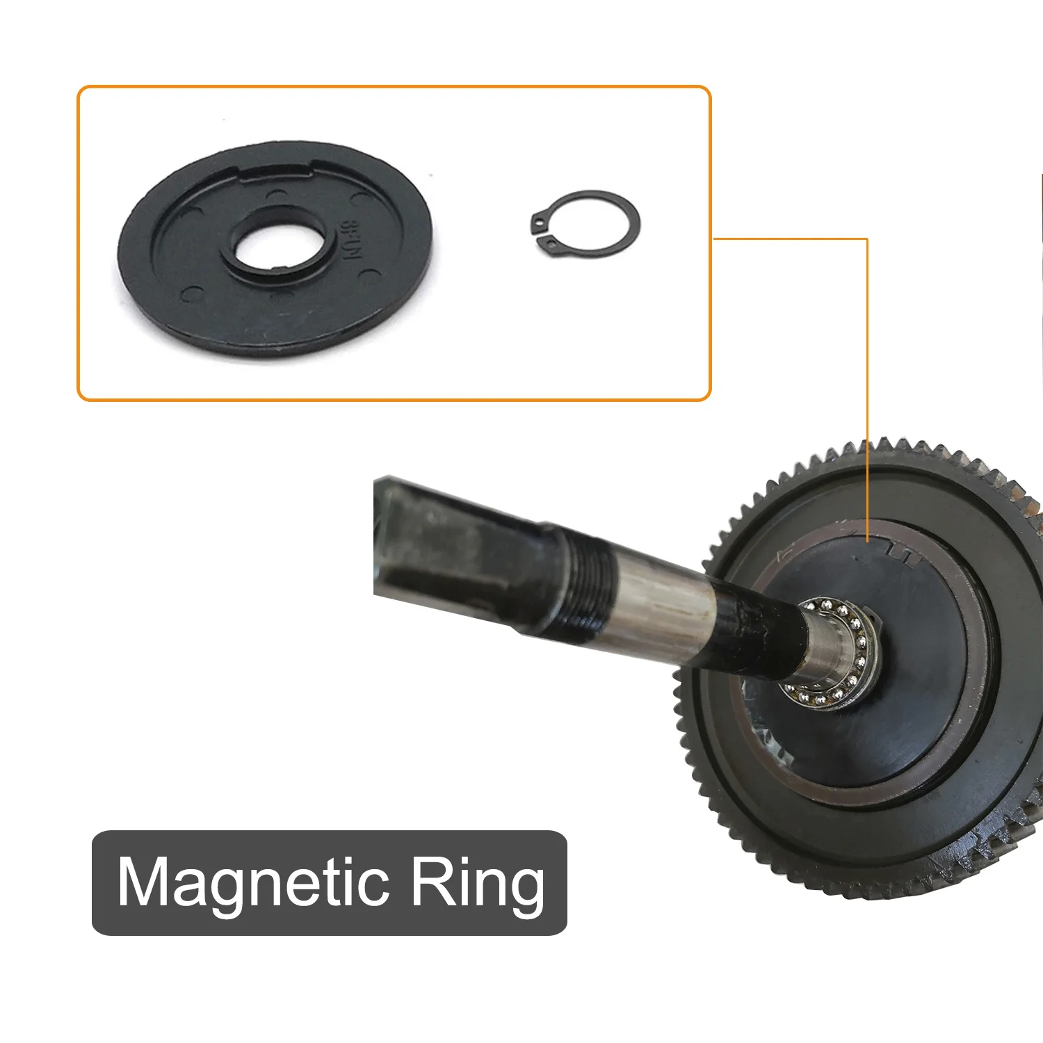 Bafang BBS01 BBS02 Motor Repair Parts Gear Middle Shaft Of Large Gear