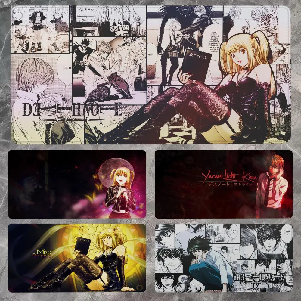 

Anime Death Note Mouse Pad 90x40CM Non-slip Gaming Mousepad Gamer E-Sports Mouse Mat Game Mechanical Keyboard XXL Desk Mat