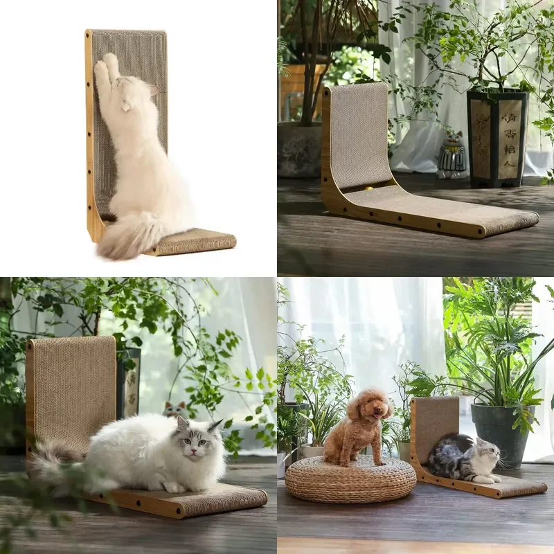 for Customized Safety  1kg Cat Scratching Board Tree Shaped Wooden Carton  Shaped Wall Mounted Cat Scratching Board