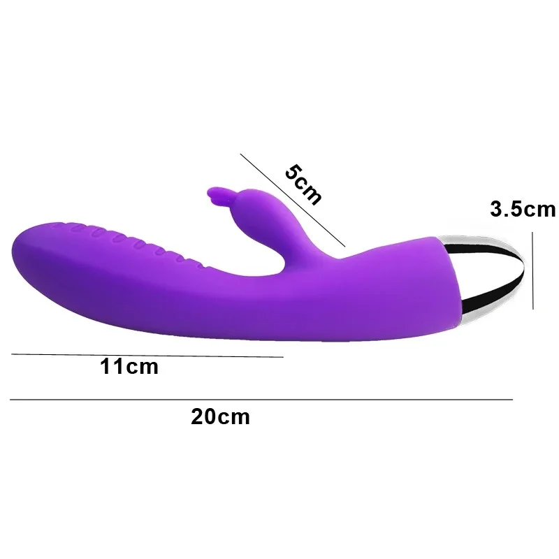 Konijn Vibrator Dual Motoren Met 12 Trillingsmodi Waterdicht En Oplaadbare Dildo Massager Voor Clitoris G-Spot Vaginale Anale