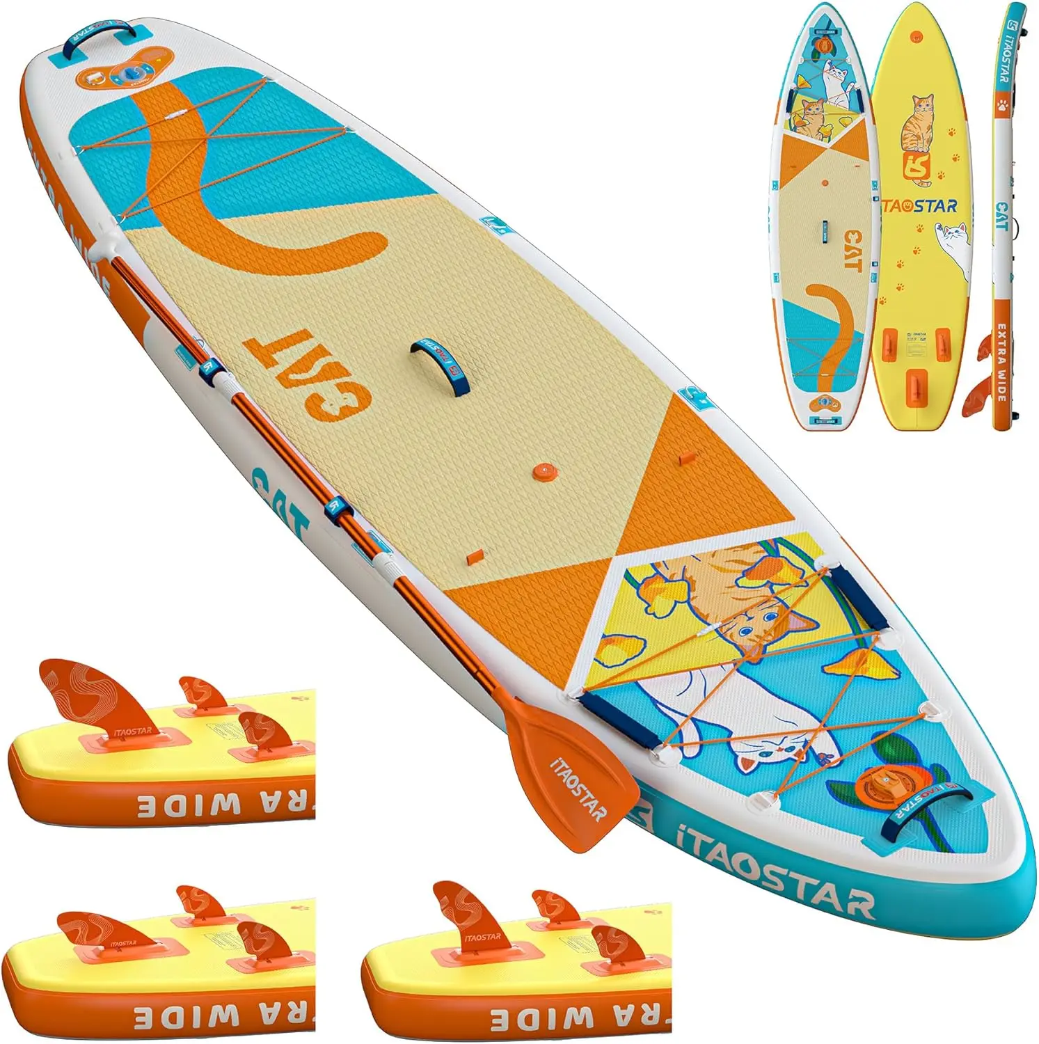 Inflatable Paddle Board for Adults, Stand Up Paddle Board for Kids, One-Stop SUP Board with Premium Accessories