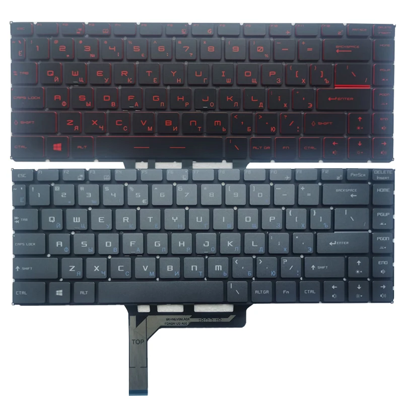 laptop keyboard for MSI GF63 8RC 8RD MS-16R1 MS-16R4 GF65 Thin 9SD 9SE 10SD 10SE MS-16W1 GS65 GS65VR MS-16Q1 Russian/US/Spanish