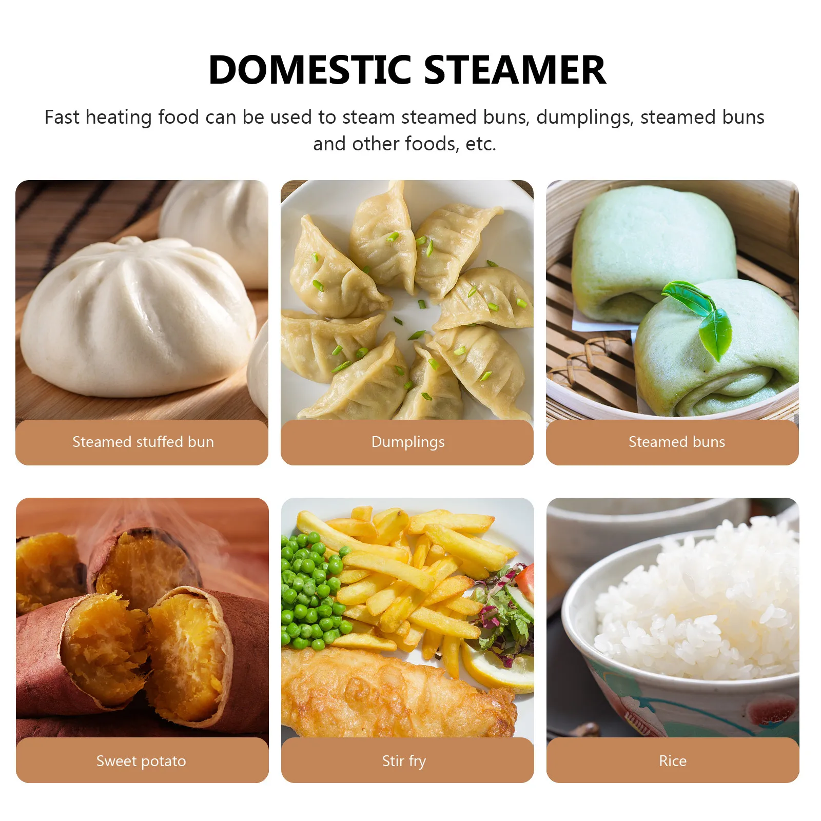 23Cm Stainless Steel Steamer Grid with Smooth Surface Dual Handles Steamer Basket for Steamed Buns Dumplings Food Cooking Home