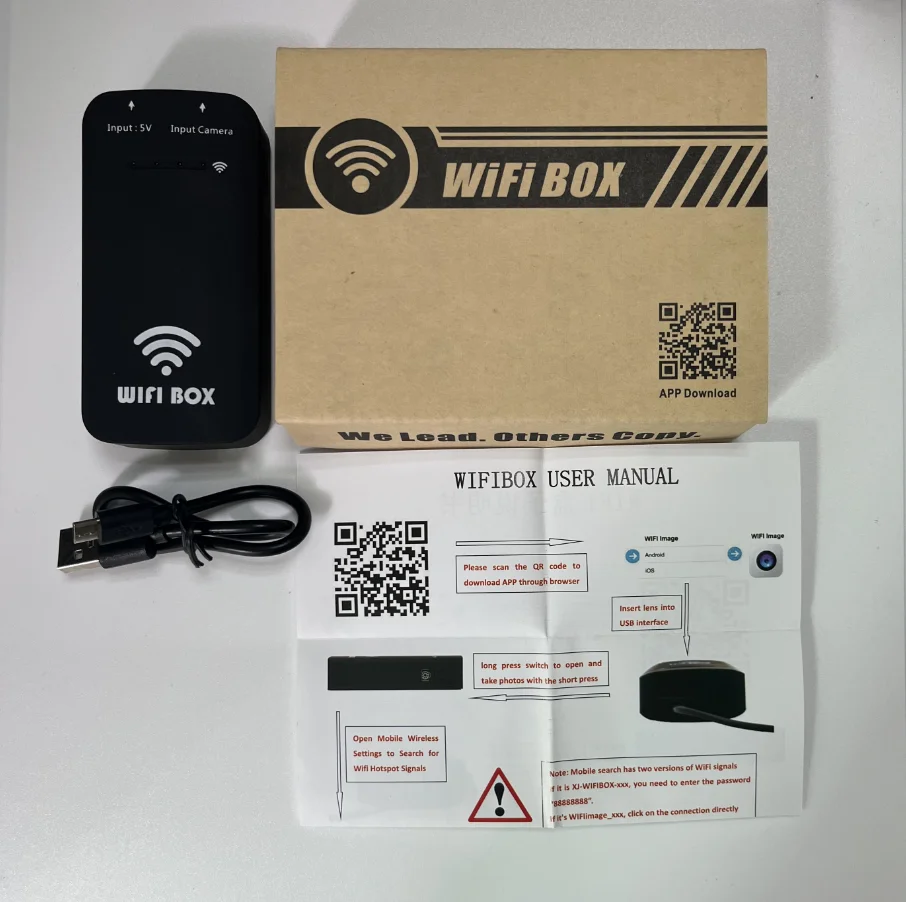 Imagem -05 - Caixa Wifi Usada para Câmera de Microscópios Endoscópicos Usb Compatível com Todos os Dispositivos Android Ios e pc