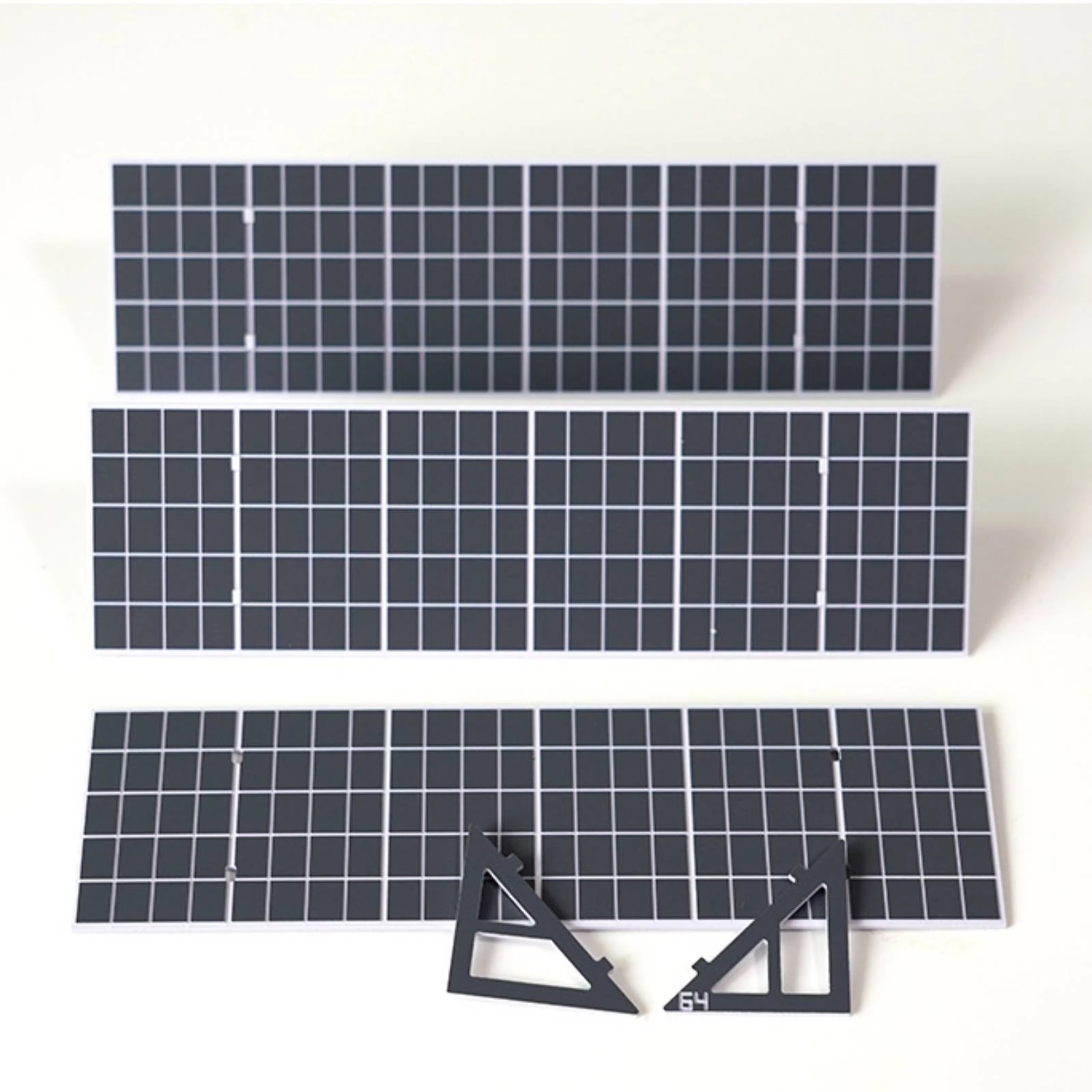 3 Pieces Solar Panel Model Small Photovoltaic Panel Model Photovoltaic Cell Slim Miniature Polycrystalline for Modelers