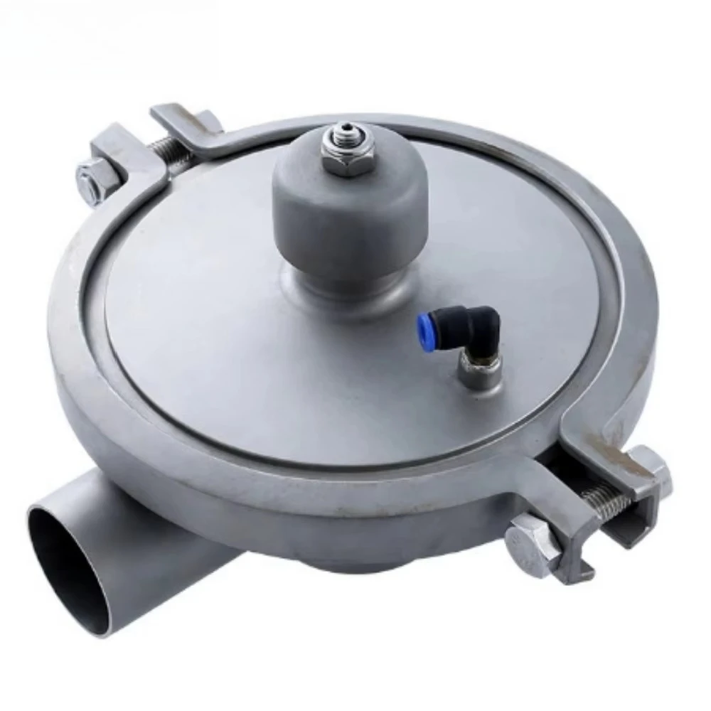 

Single Seat Sanitary Stainless Steel 90 Degree Angle Tank Bottom Valve Pneumatic Control for Water Media