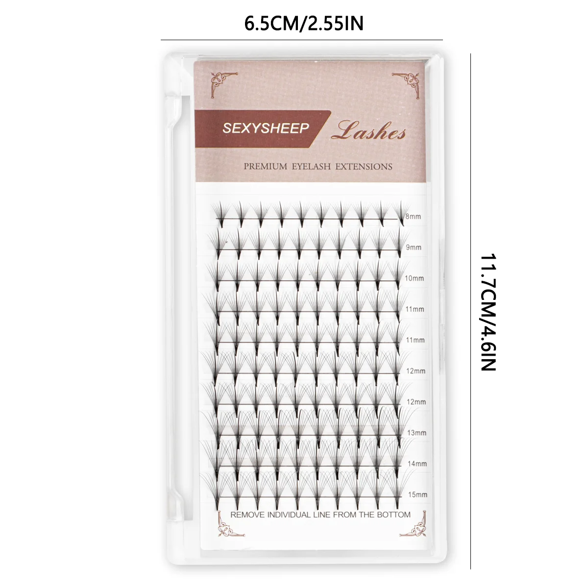 個別つけまつげ ソフトブラック 8-15mm 混合長さ ナチュラルエクステンション C/Dカール マンガアイ ソフトテクスチャまつげ