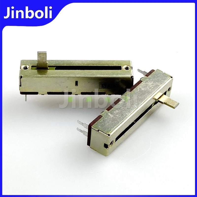 

1PCS Single 3Pins Straight Slide Potentiometer A50K Length 50mm, Stroke 30mm, Dimmer Mixer Fader