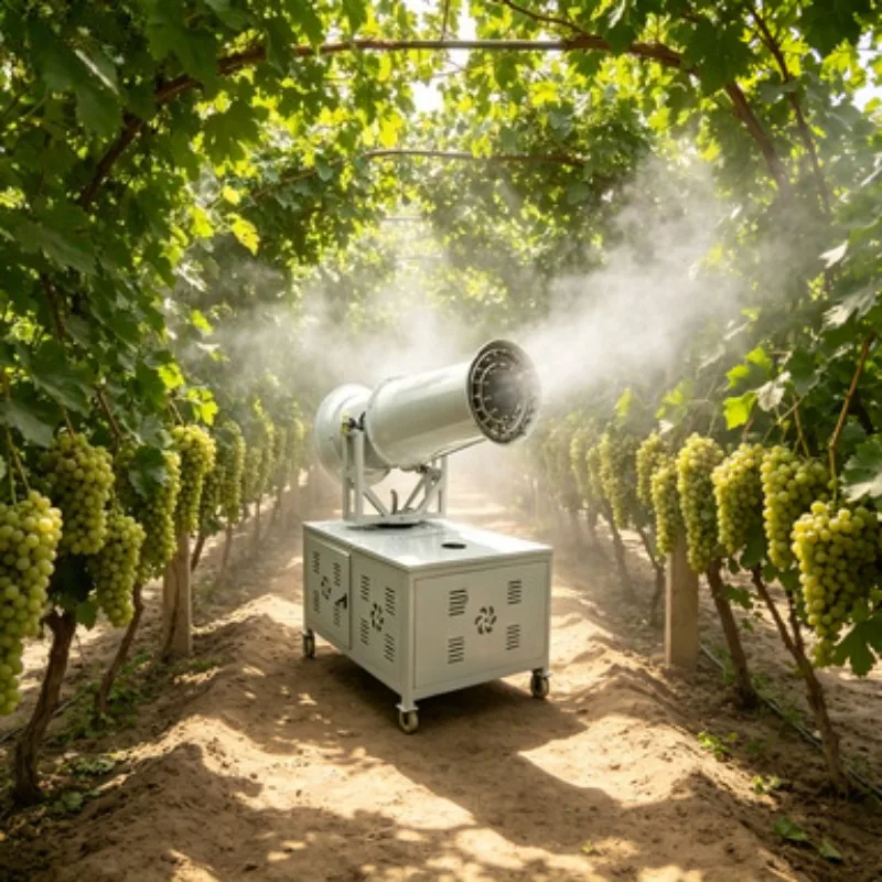 CE Certified Fog Cannon Water Sprayer Dust Suppression Machine Agricultural Mist Cannon Sprayer 60m for Farm Field Use