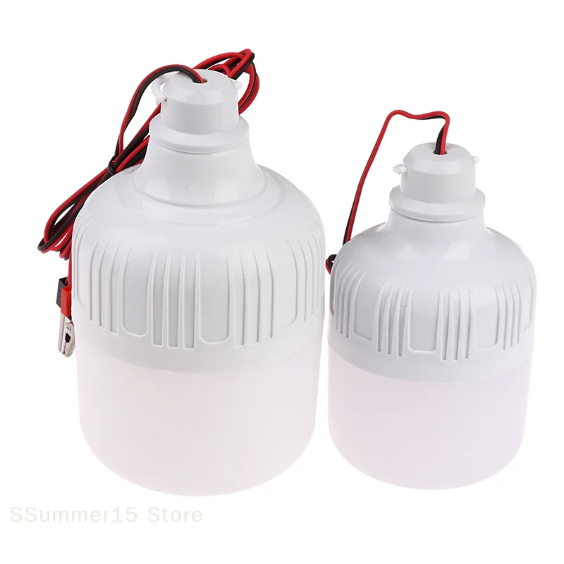 【R】12v LED Lamp Portable Led Bulb 3W 5W 7W 9W 12W 20W 30W  Outdoor Camp Tent Night Fishing Hanging Light Emergency Cold White