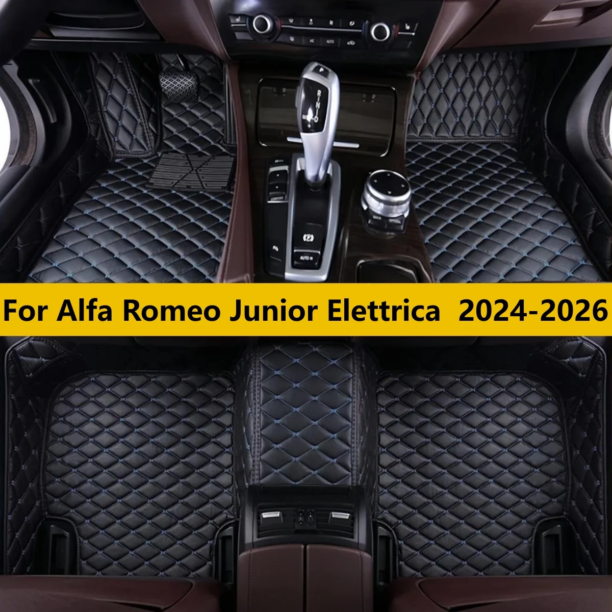 

Автомобильные коврики на заказ для Alfa Romeo Junior Elettrica 2024 2025 2026: полный комплект ковровых покрытий для салона автомобиля
