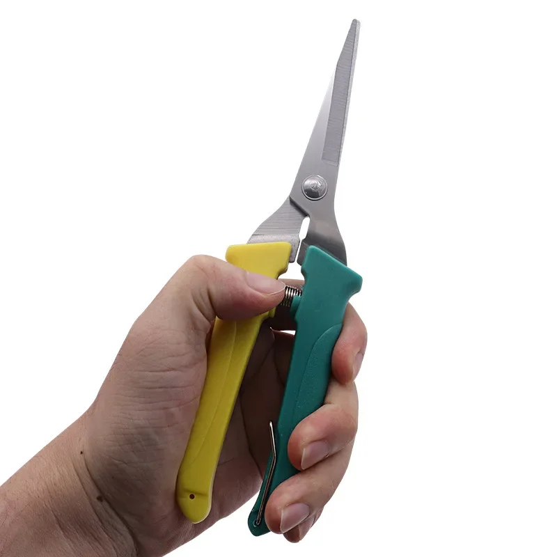 Stainless Steel Blade PP Handle Spring Effort Saving Splicing Colors Pruning Shears Bonsai Fruit Tree Prune Garden Scissors