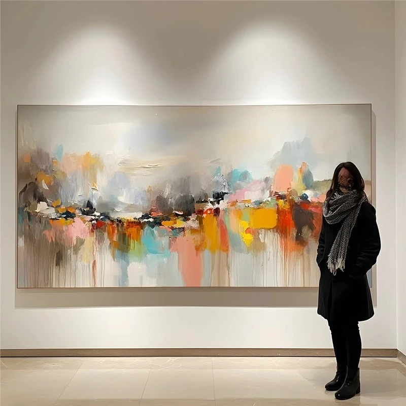 

Hotel lobby wall painting Dafen Village high-end decorative painting color