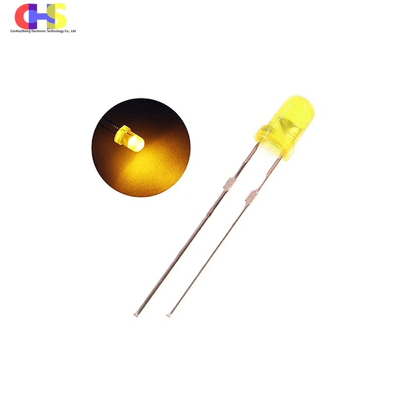 100pcs High-quality Super Bright Round 3mm LED Red Blue Pink Green White Yellow Orange Purple F3 Light Emitting Diode