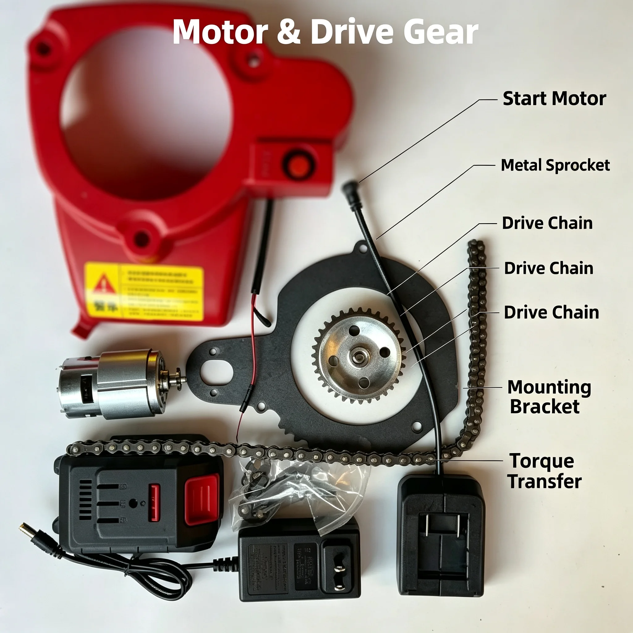 140Gx35 Power Electric Start Accessories 144F Engine Change Electric Start Parts Four-stroke