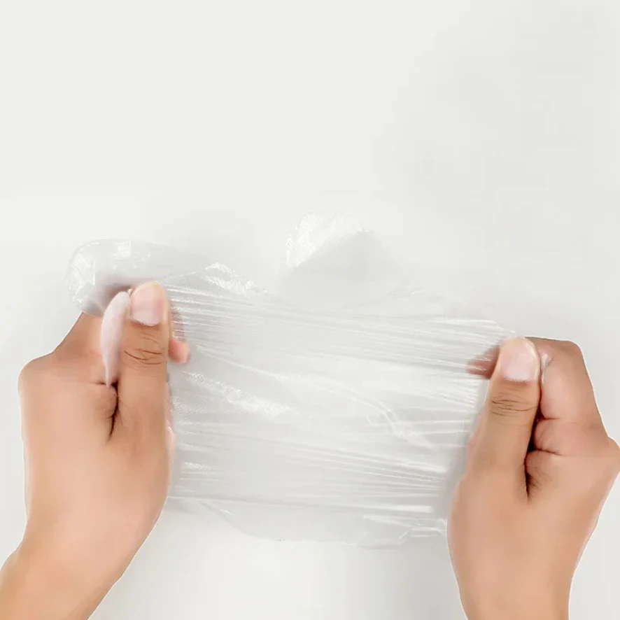 Gloves Disposable Food Grade Plastic Transparent Gloves Plastic Waterproof Gloves for Kitchen Restaurant Fried Chicken BBQ