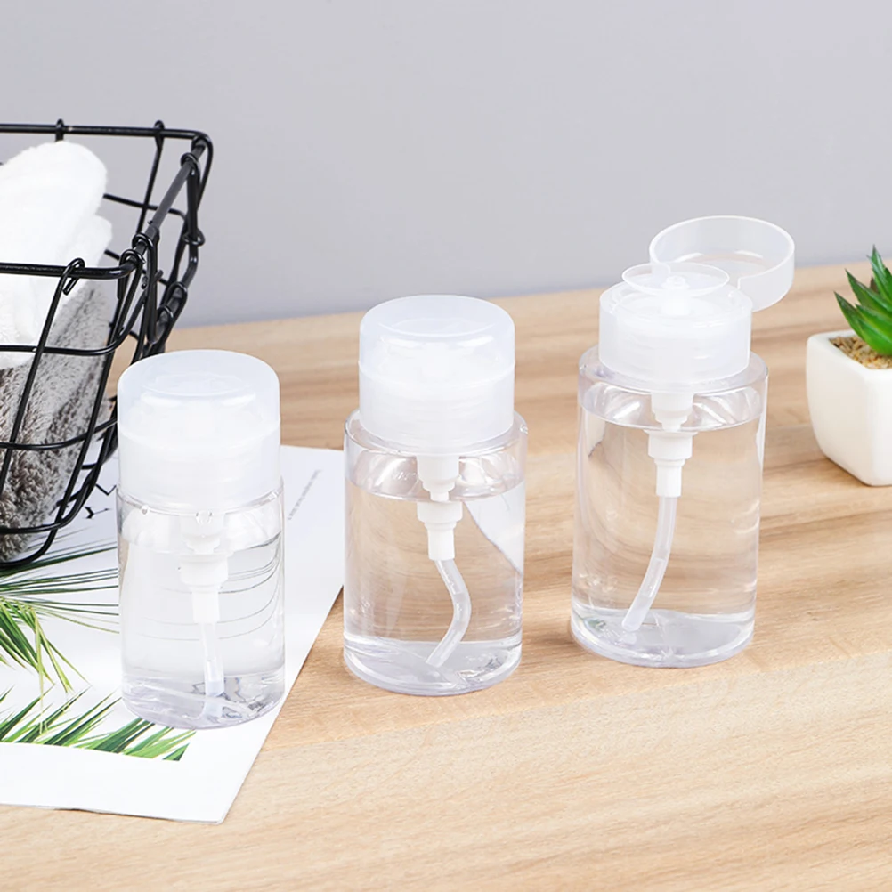 

3 Pcs Empty Travel Press Pump Bottle Lotion Container Dispenser Liquid Subpackaging Leak Proof Durable Practical