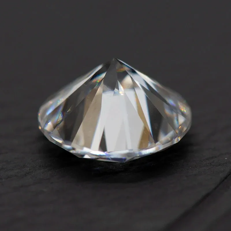 Moissanite batu 0. 1ct-12CT D warna potongan bulat VS1 batu longgar grosir batu permata untuk Moissanite perhiasan dengan sertifikat GRA