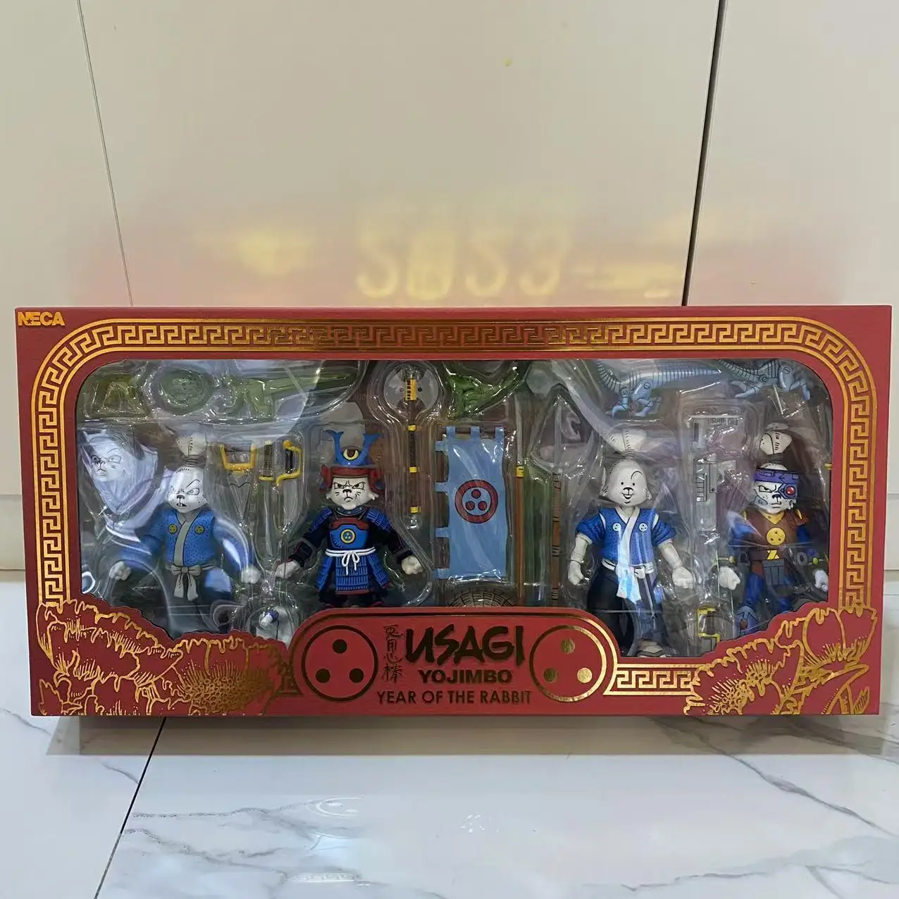 En Stock Neca Tortugas Ninja Año del Conejo serie Usagi Yojimbo figura de Anime Neca 54393 figura de acción estatua juguetes regalo para niños