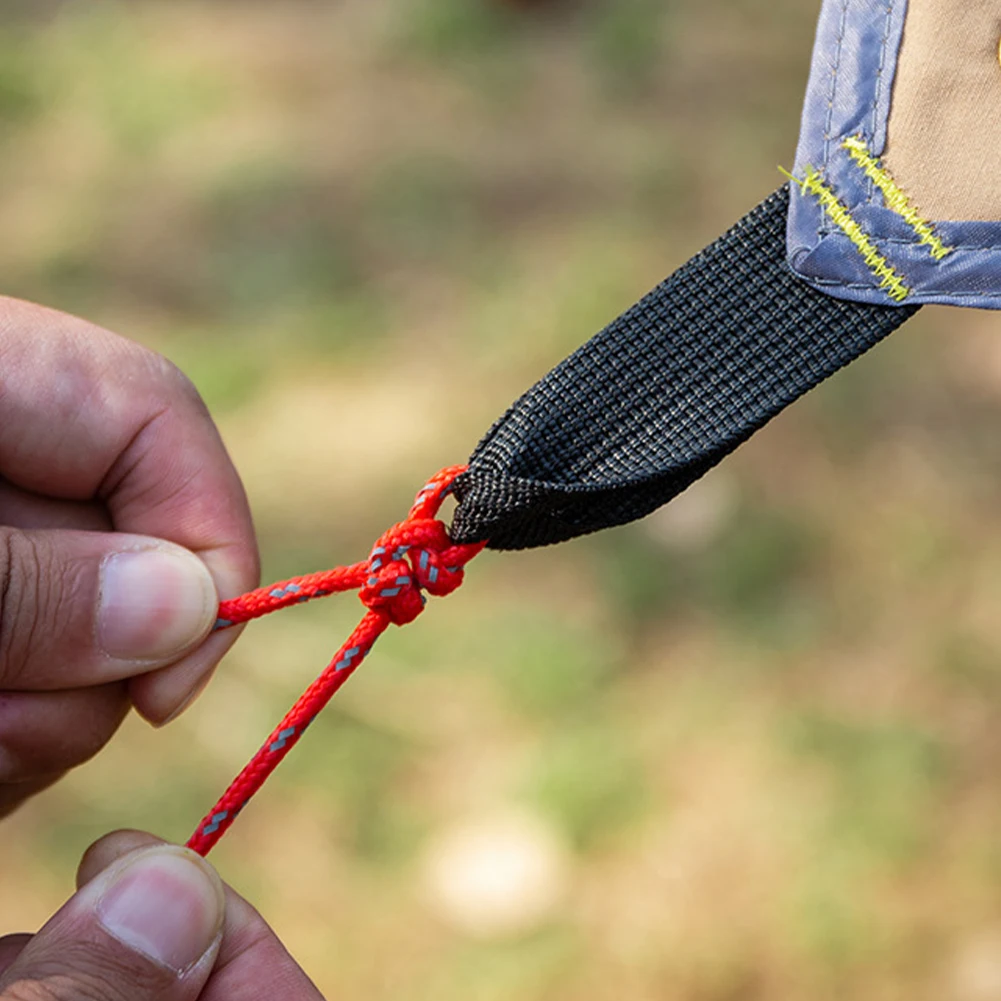 8 قطعة 3 مللي متر في الهواء الطلق خيمة غي الحبال التخييم اكسسوارات 13ft خيمة خط الحبل الثابت للتخييم التنزه المظلة المأوى النشاط في الهواء الطلق #5