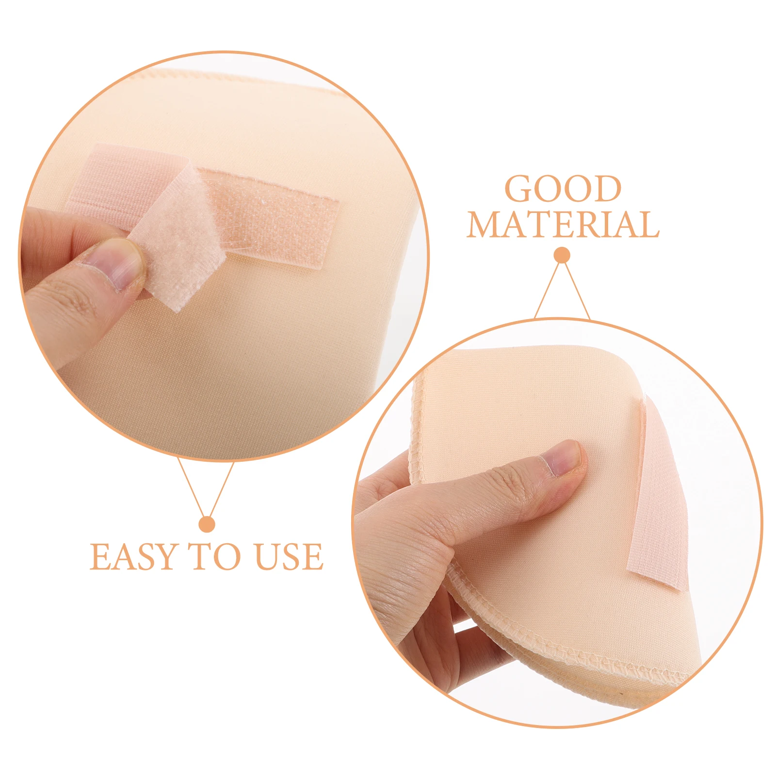 Suit Shoulder Pads Dress Replacement Women Ladies Invisible Lightweight Sponge Universal Fit Easy Hook Loop