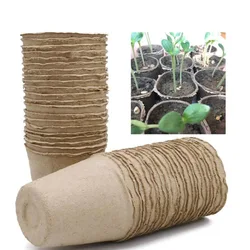 50x seed Nursery Cup growing pot Tray planter Paper Grow Plant Starter Flower Herb Biodegradable Eco-Friendly Garden Tools a1